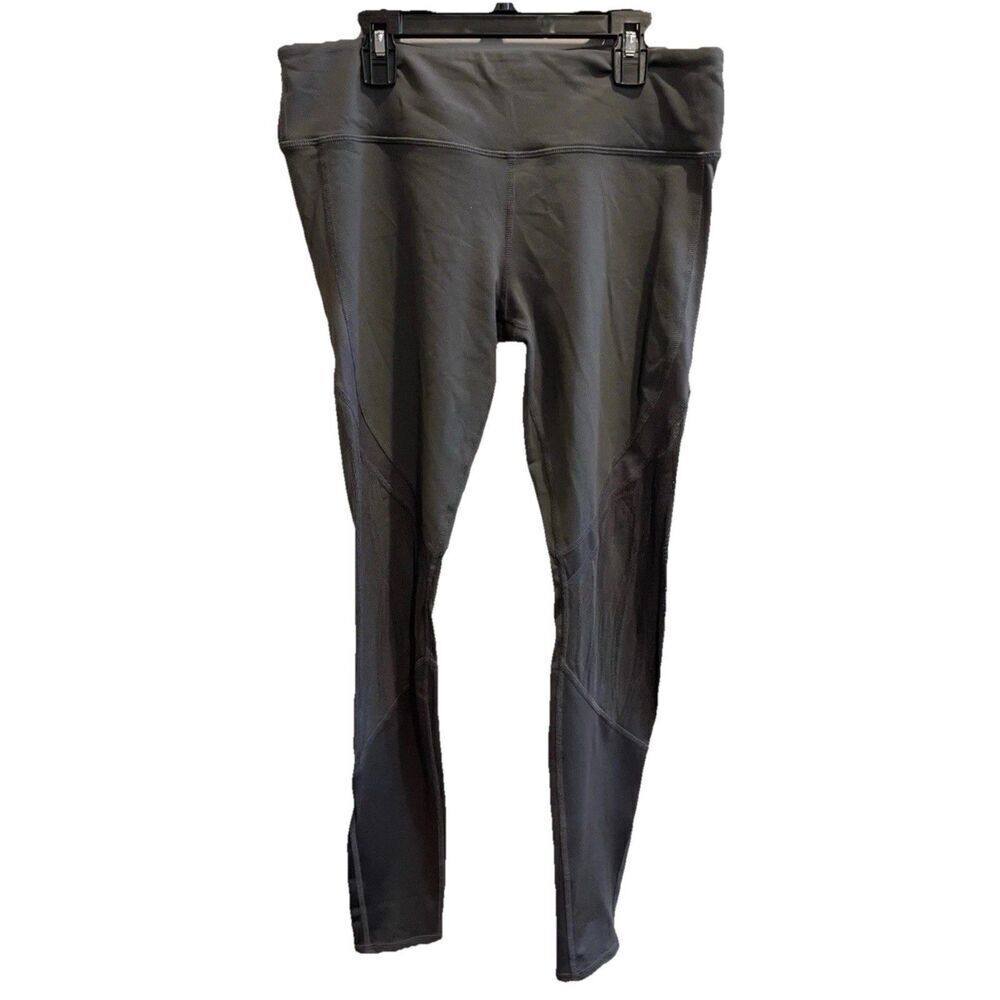 Alo Yoga Vitality Mesh Legging Dark Gray Women's Small Athleisure Yoga Gym